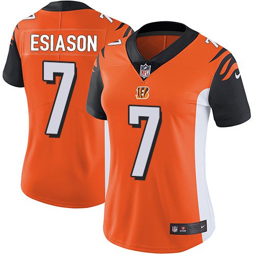 Men Cincinnati Bengals #7 Boomer Esiason Nike Orange Limited NFL Jersey